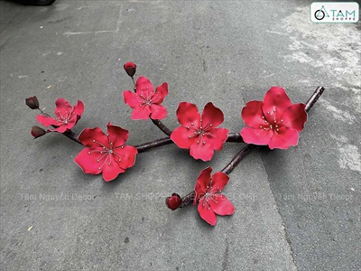 Cành mai đào Bonsai khổng lồ nhiều màu [Thủ công - Nhẹ] D180cm CANHHOA-10